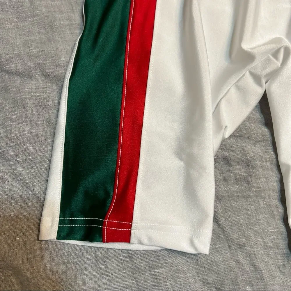 N2N Bodywear Striped Italy Mexico Flag Biker Boxer Shorts Size Large NWT